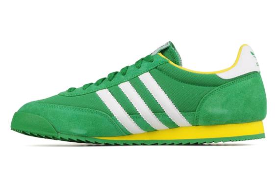 adidas dragon femme verte