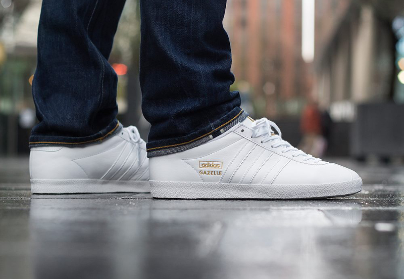 adidas gazelle noir blanc cuir